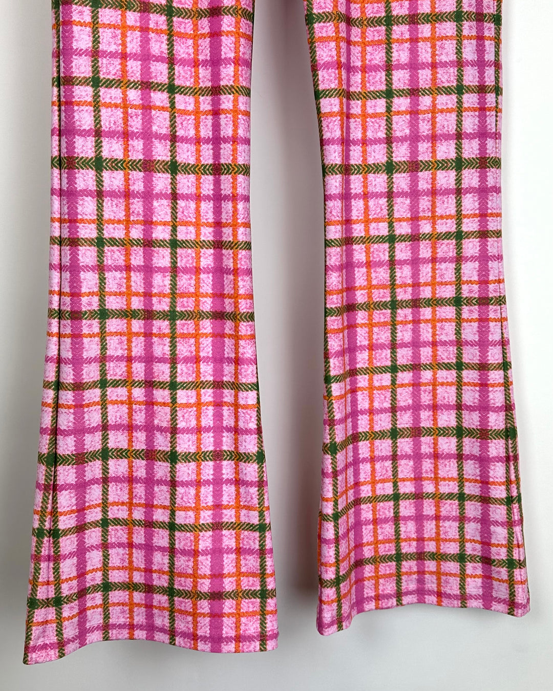 Pink Plaid Activewear Pants - Size 0/2