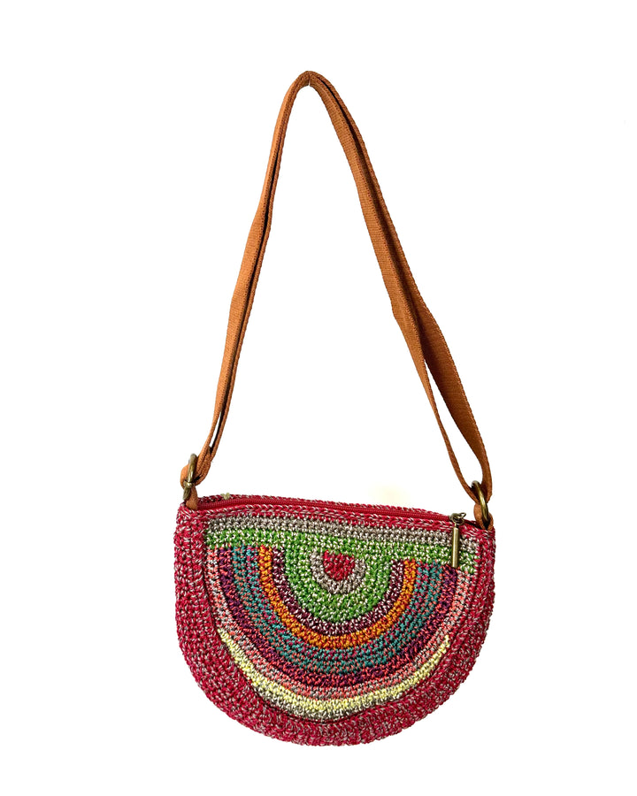 Multi Colored Crochet Shoulder Bag