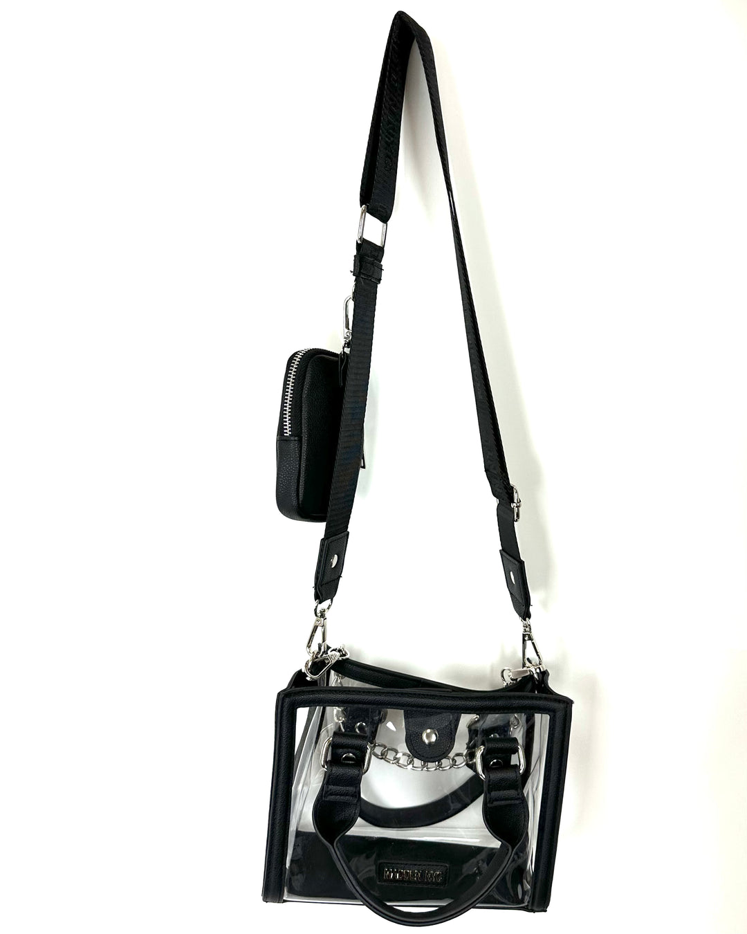 Black Transparent Crossbody Bag