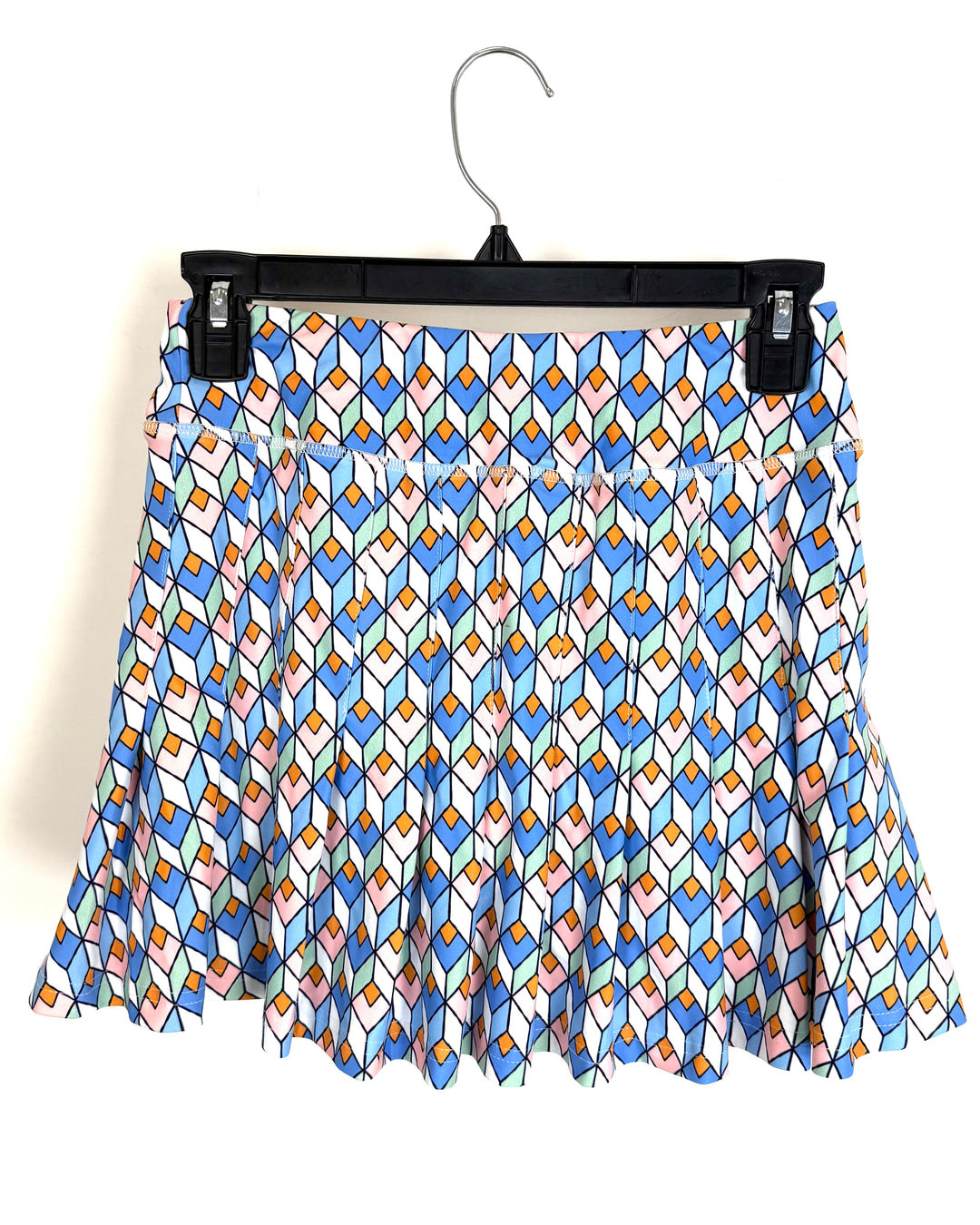 Geo Print Pleated Skort - Size 2/4