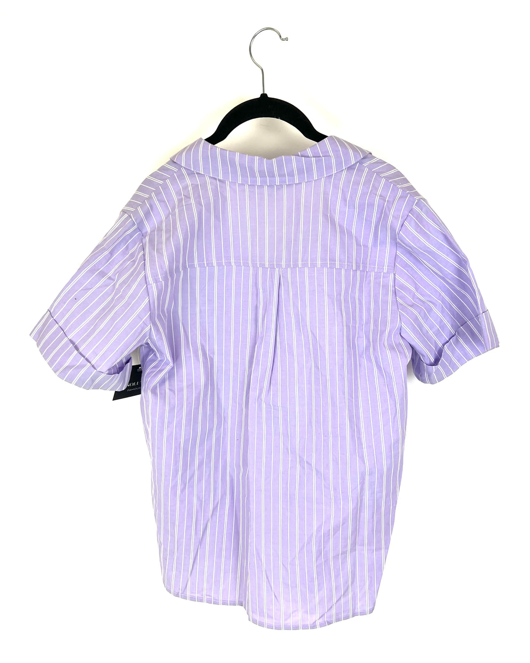 Purple Striped Button Down - Medium