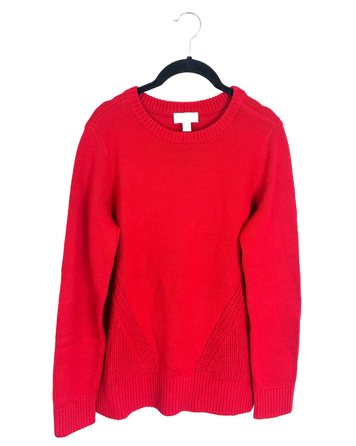 Red Knit Sweater- Size 6/8