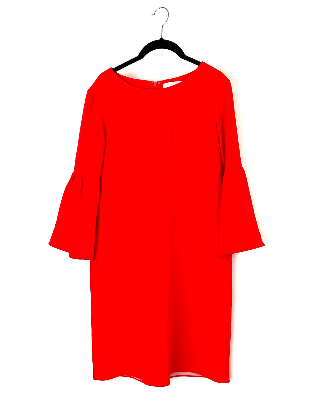 Red Bell Sleeve Dress - Size 4-6