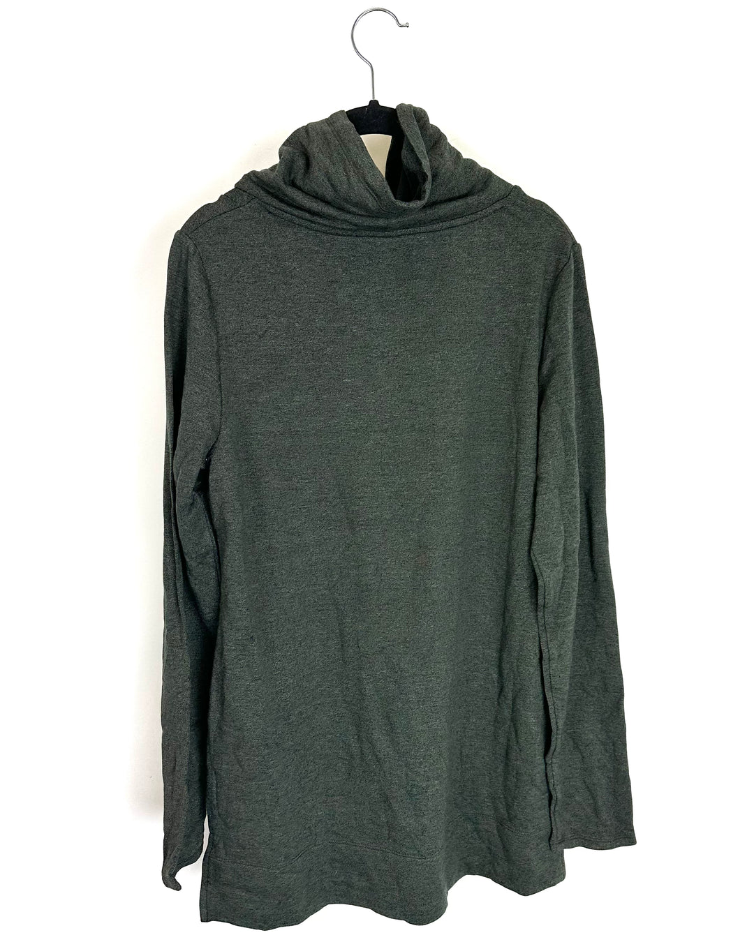 Heathered Green and Black Cowl Neck Tunic Top - Size 4/6