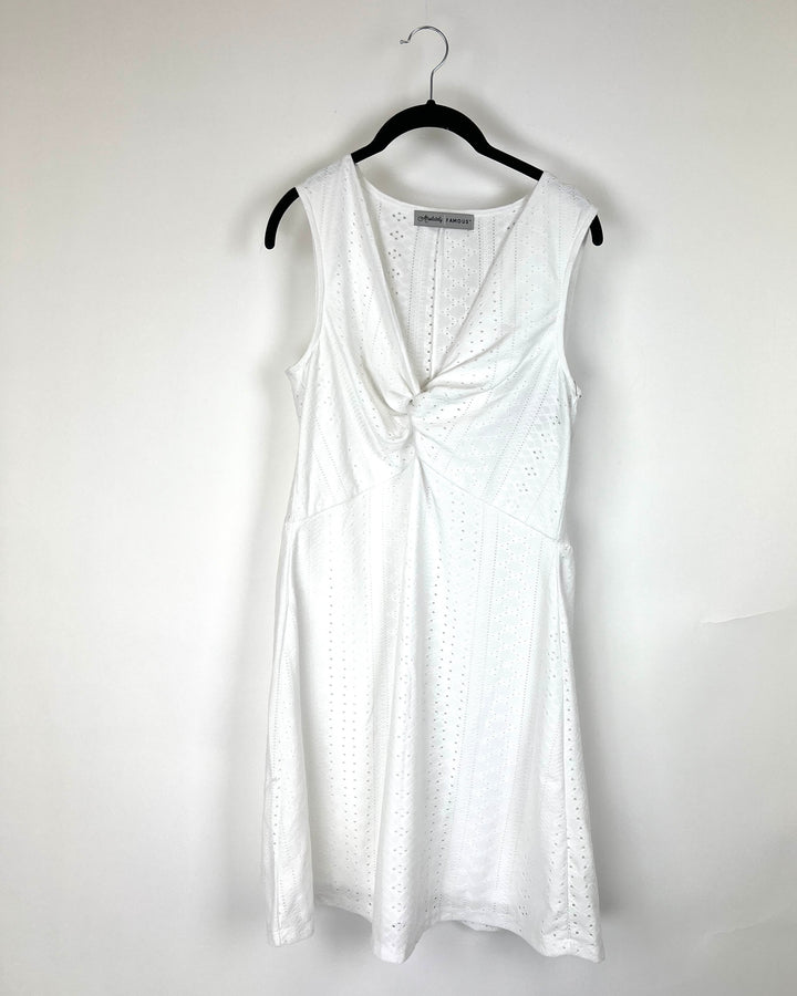 White Eyelet Dress - Medium