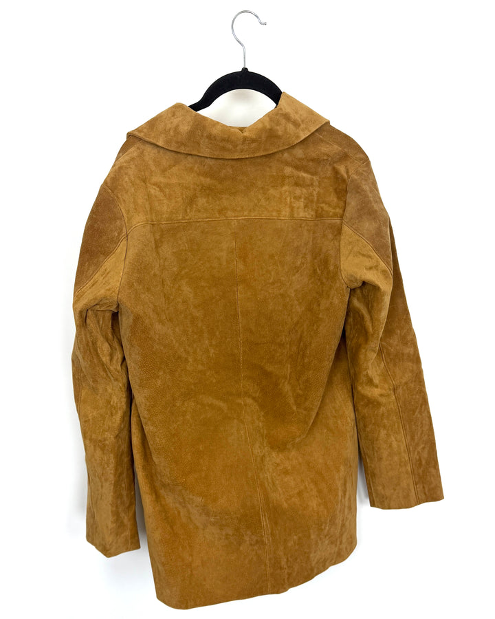 Peanut Brown Suede Jacket - Size 2/4