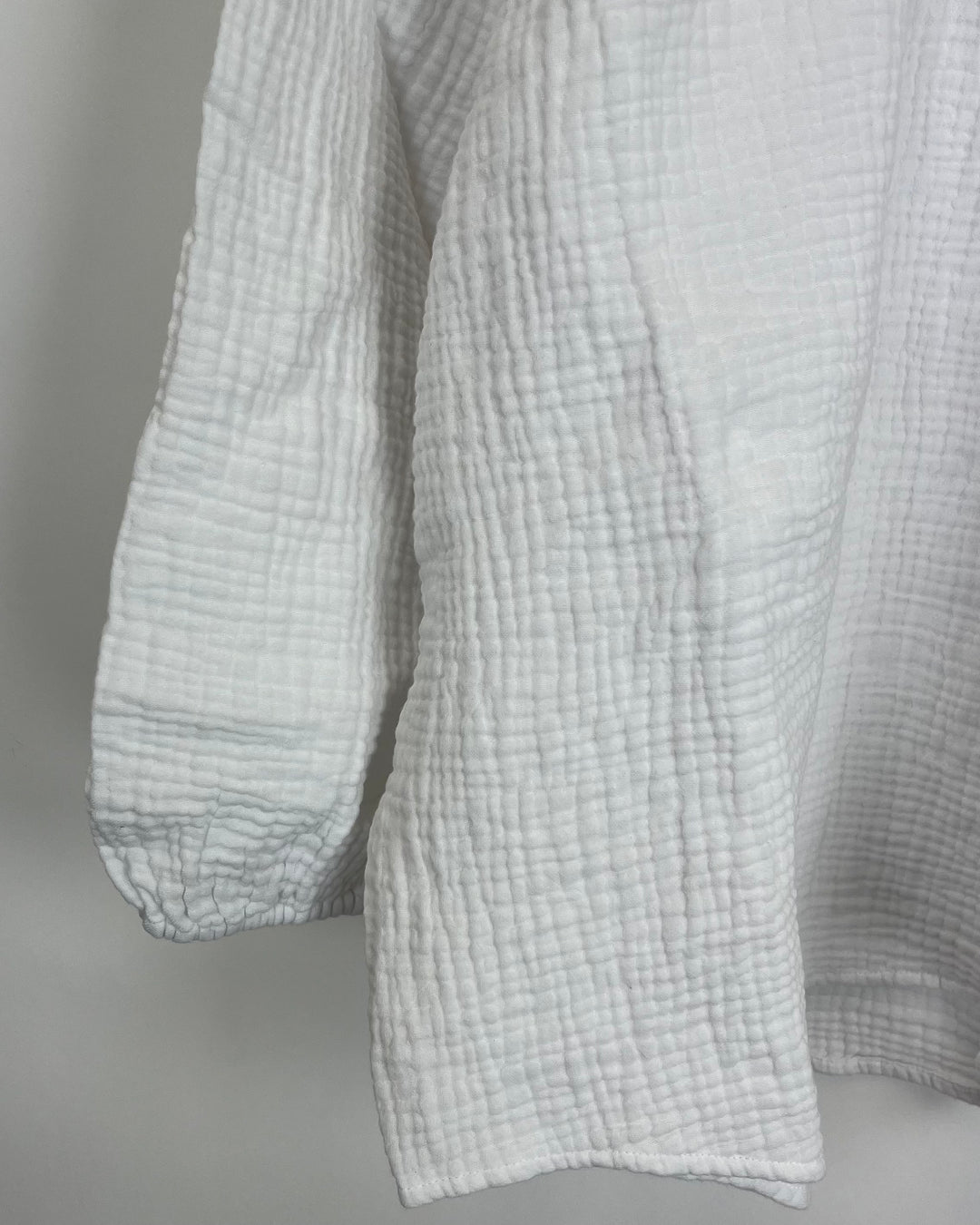 Bright White Textured Top - Size 0/2, 4/6, 8/10, 12/14 and 16