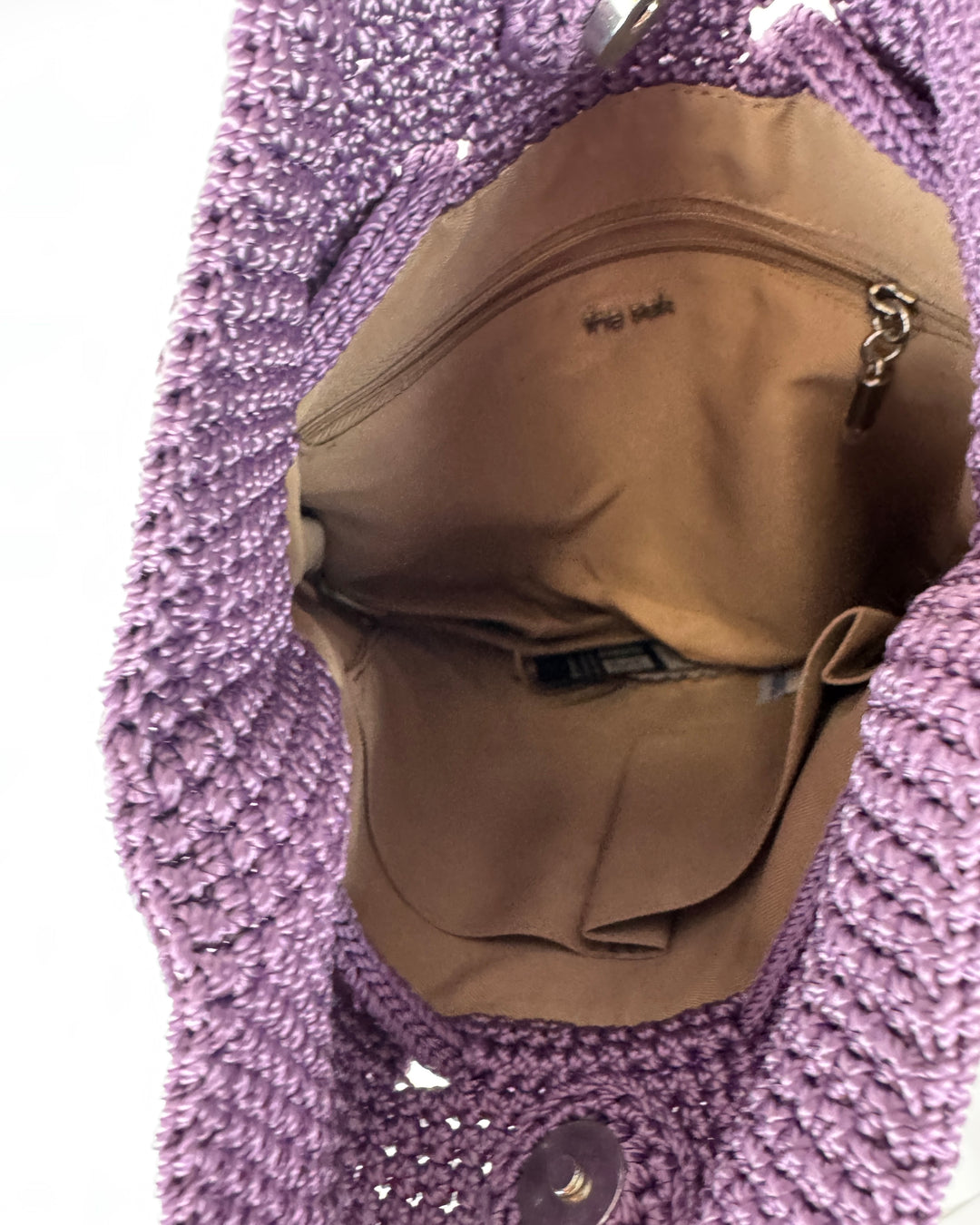 Purple Crochet Convertible Packpack