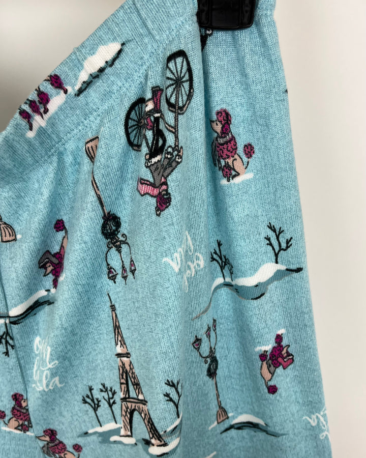 Dogs and Paris Pajama Pants - Size 8/10