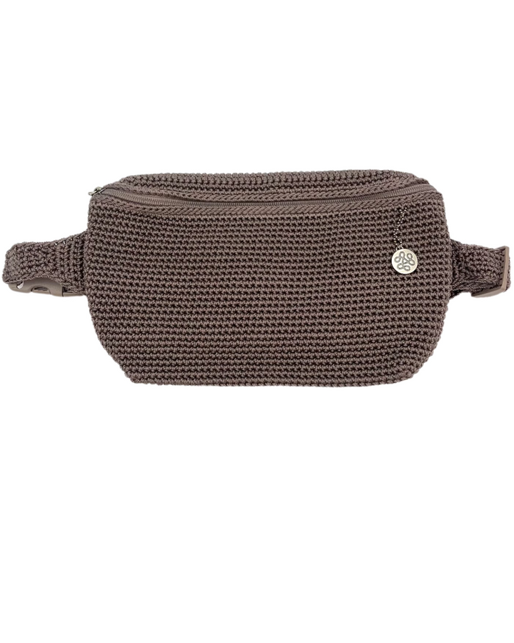 Brown Crochet Belt Bag