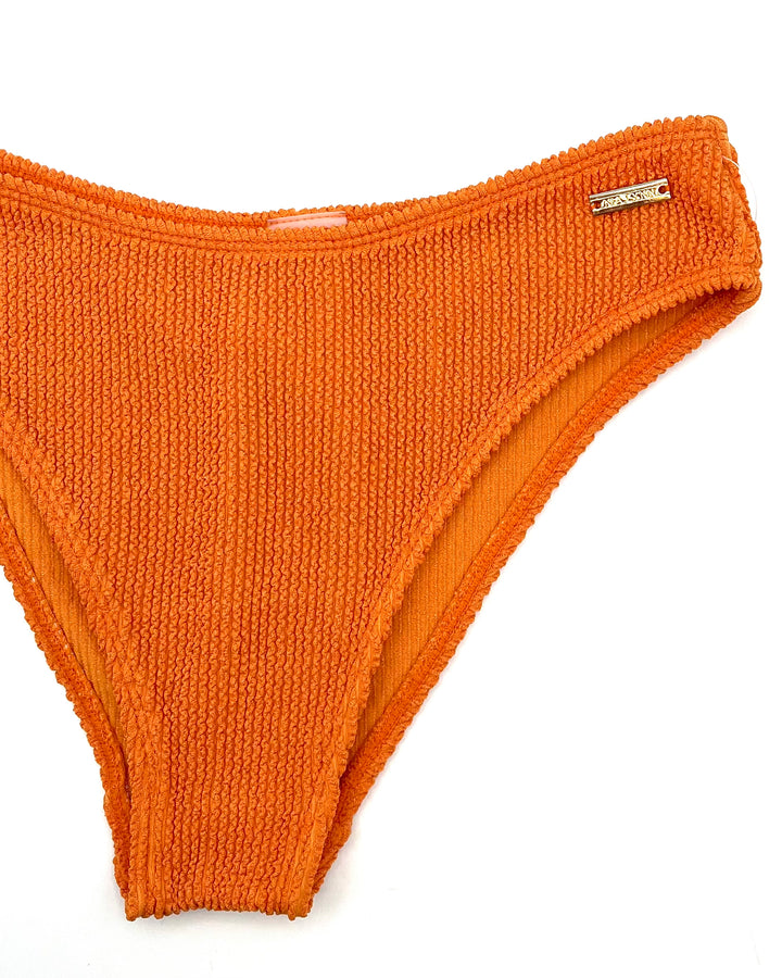 Orange Textured Bikini Bottom - XS, S, M, L, XL, XXL, XXXL