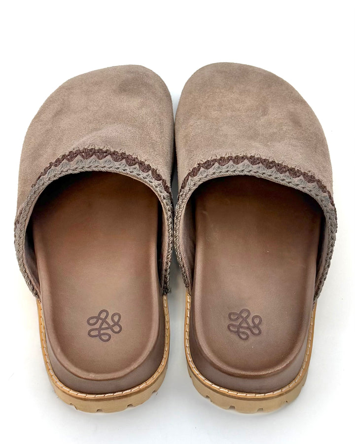 Brown Suede Clogs - Size 6, 7, 8, 9, 10 and 11