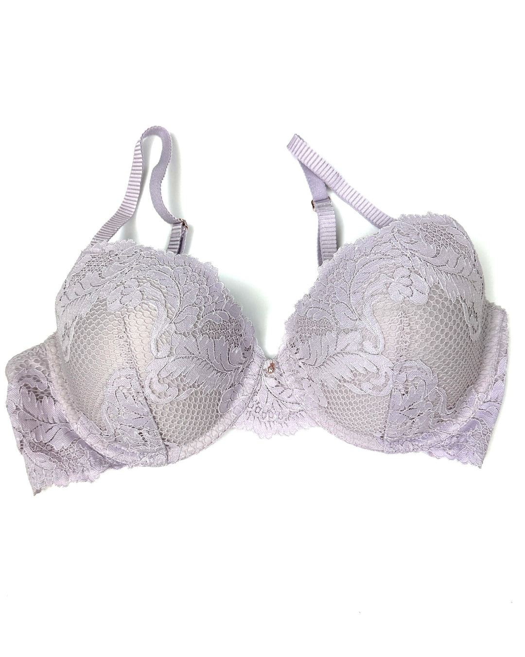 Purple Lace Underwire Bra - 34D