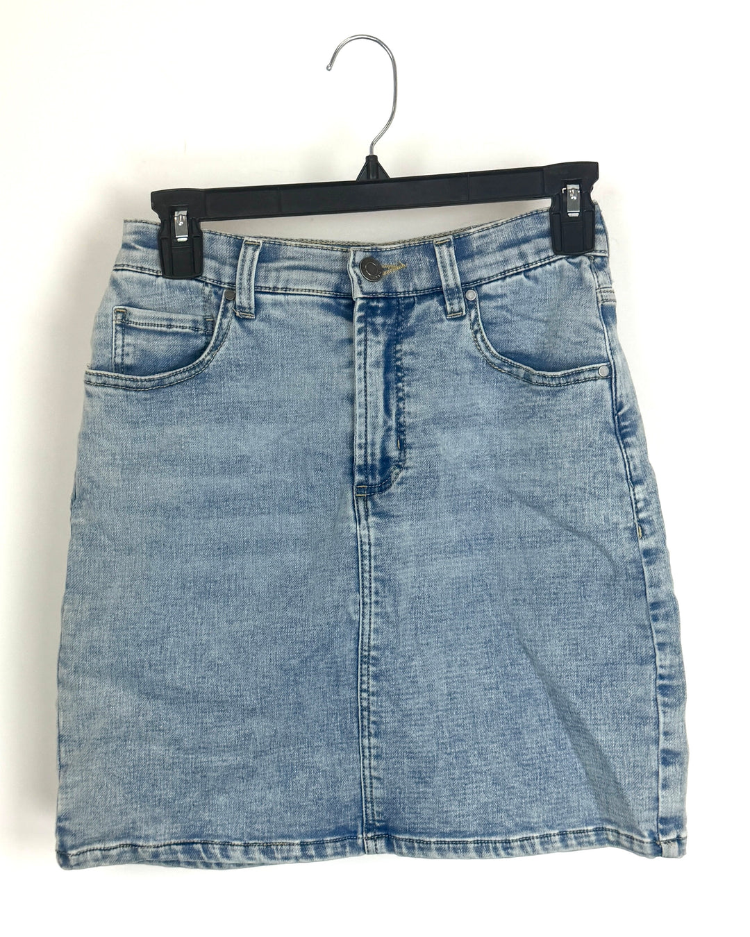 Sky Wash Faded Denim Skirt - Size 0/2