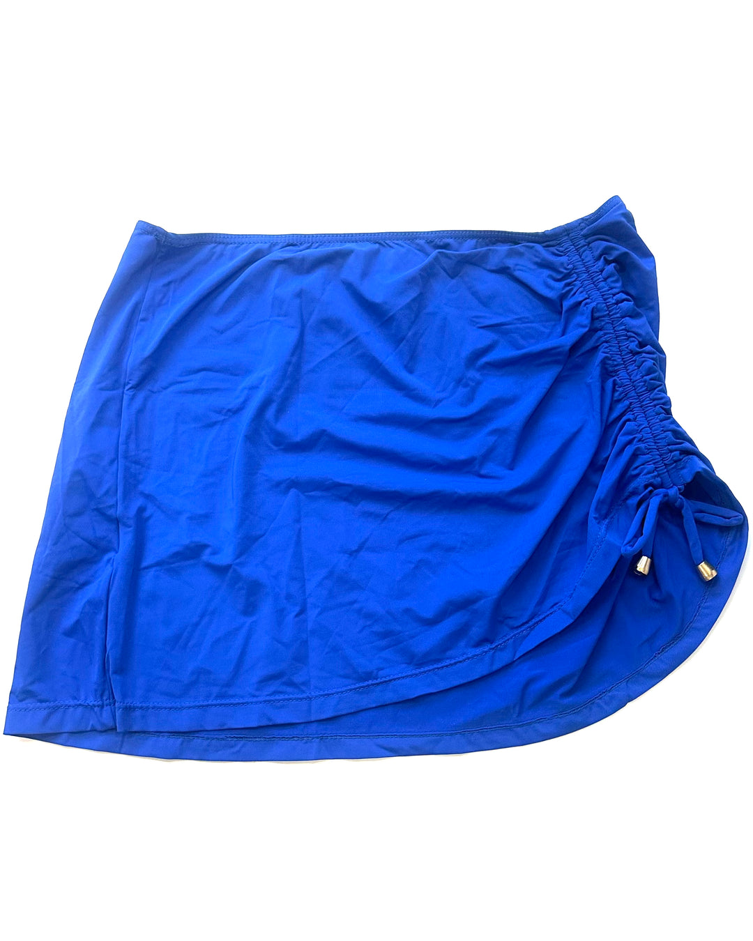 Royal Blue Ruched Swim Skirt - Size Small