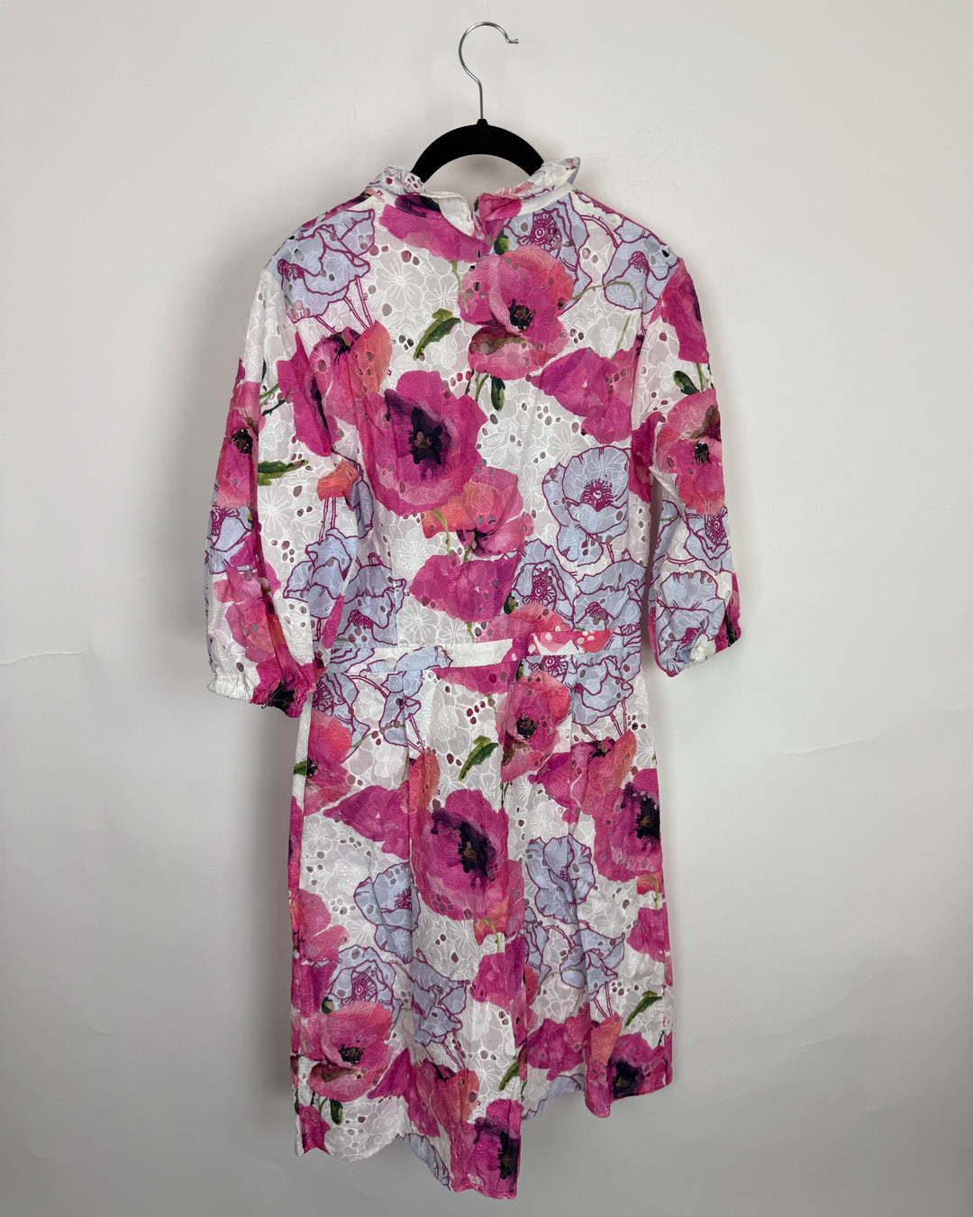 Pink Eyelet Floral Dress - Size 2/4