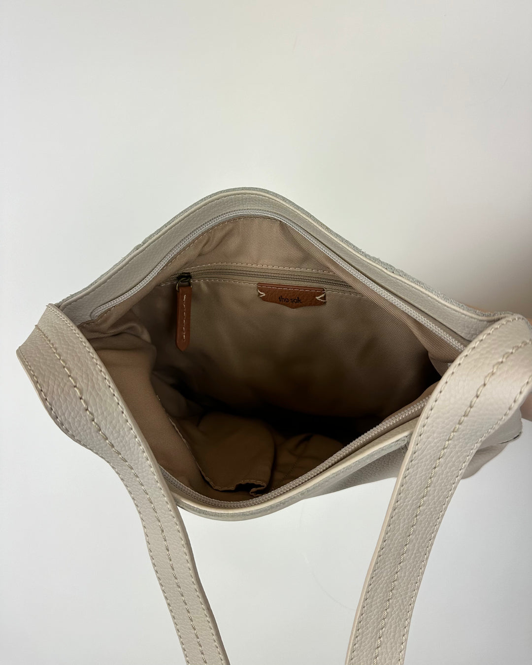 White Leather Shoulder Bag