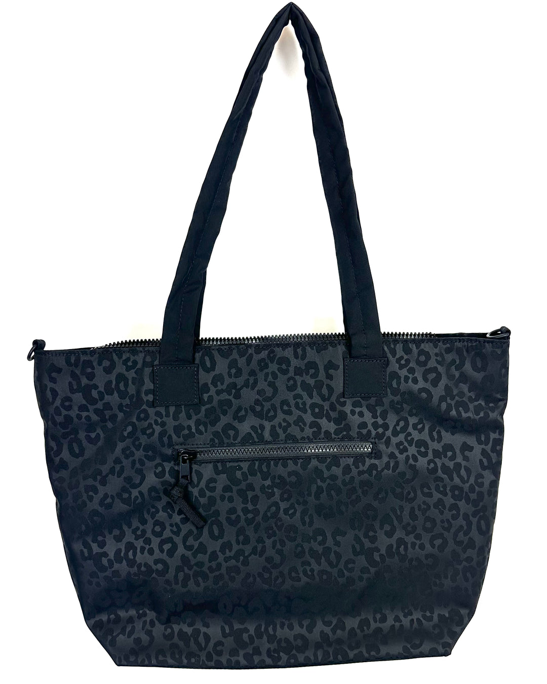 Black Leopard Print Tote Bag