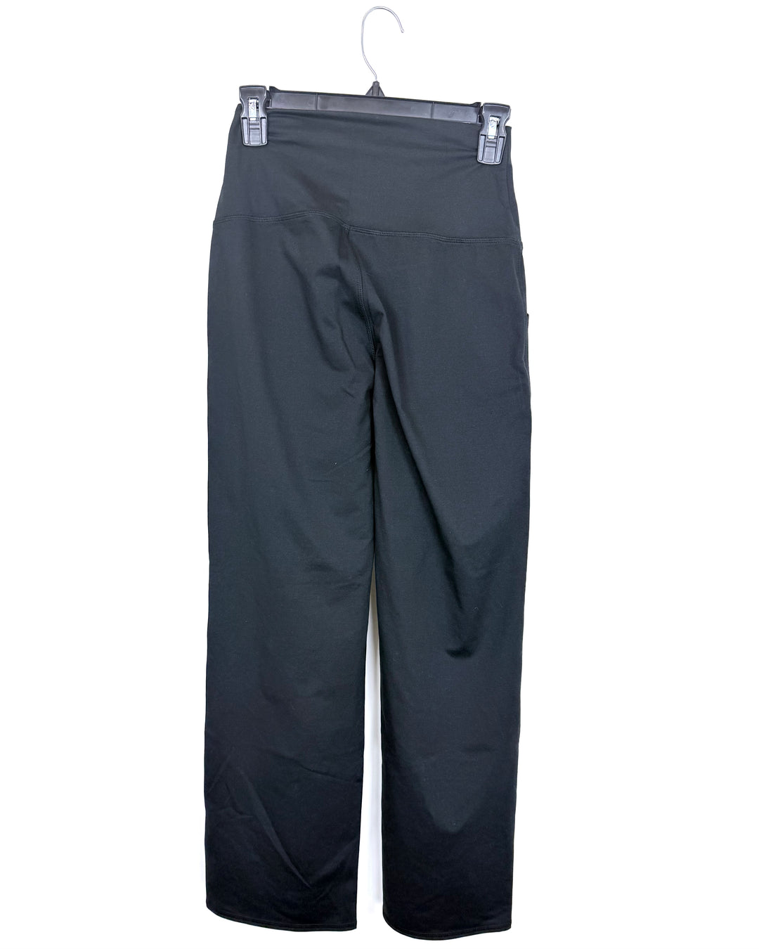 Coal Black Wide-Leg Yoga Pants - Size 0/2