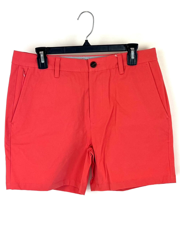 Mens Dark Salmon Shorts - Size 32 - Various Fits