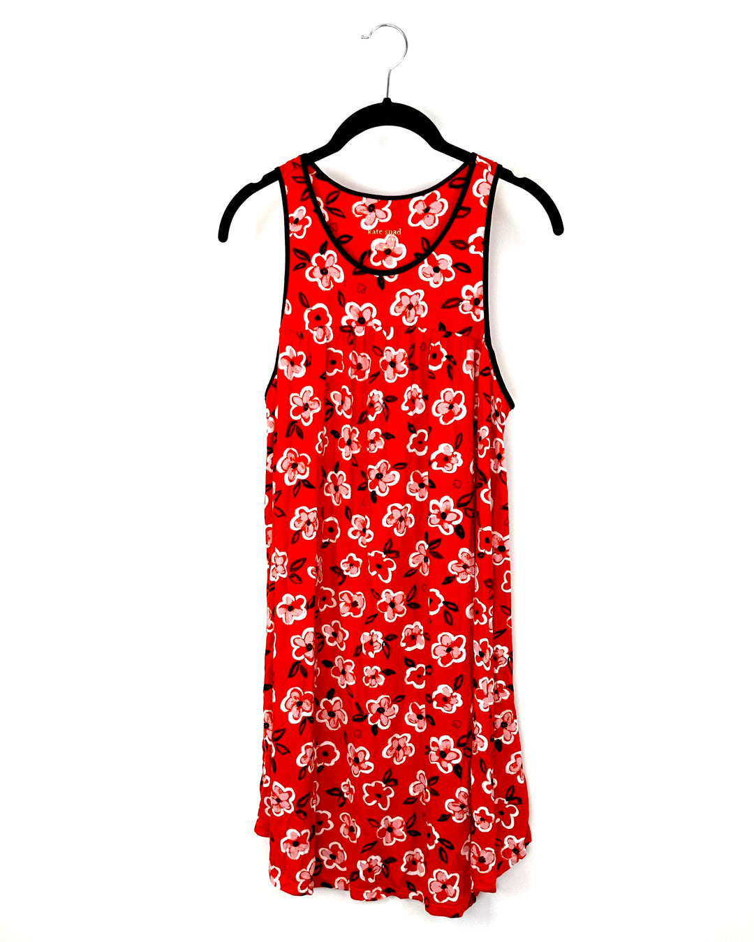 Orange Floral Print Nightgown - Size 4-6