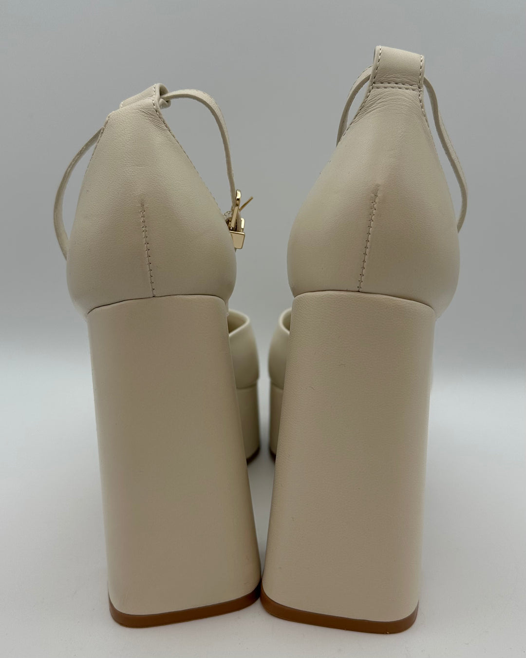 Cream Patent Leather Heels - Size 7.5, 8 and 8.5