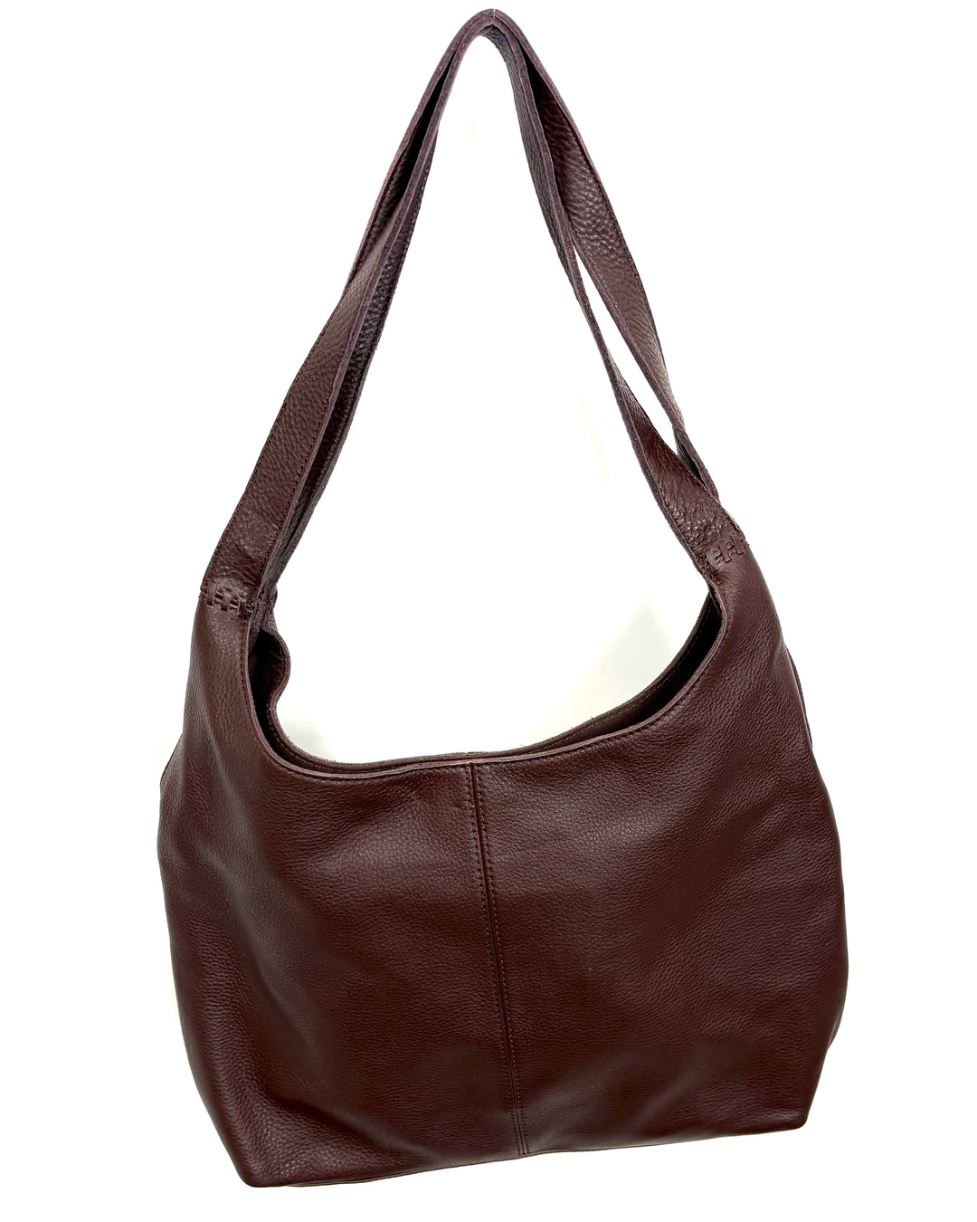 Chocolate Brown Leather Shoulder Bag