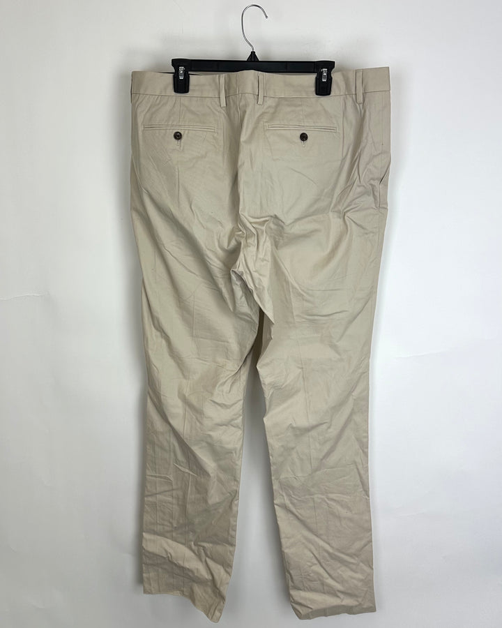 Mens Sand Beige Trousers - Size 40