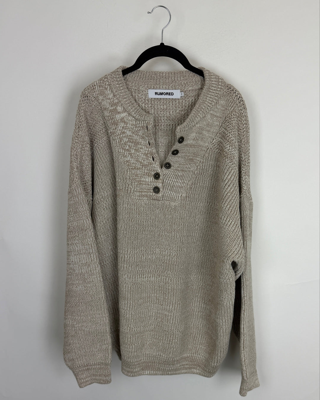 Brown & White Knit Sweater - Size 10/12