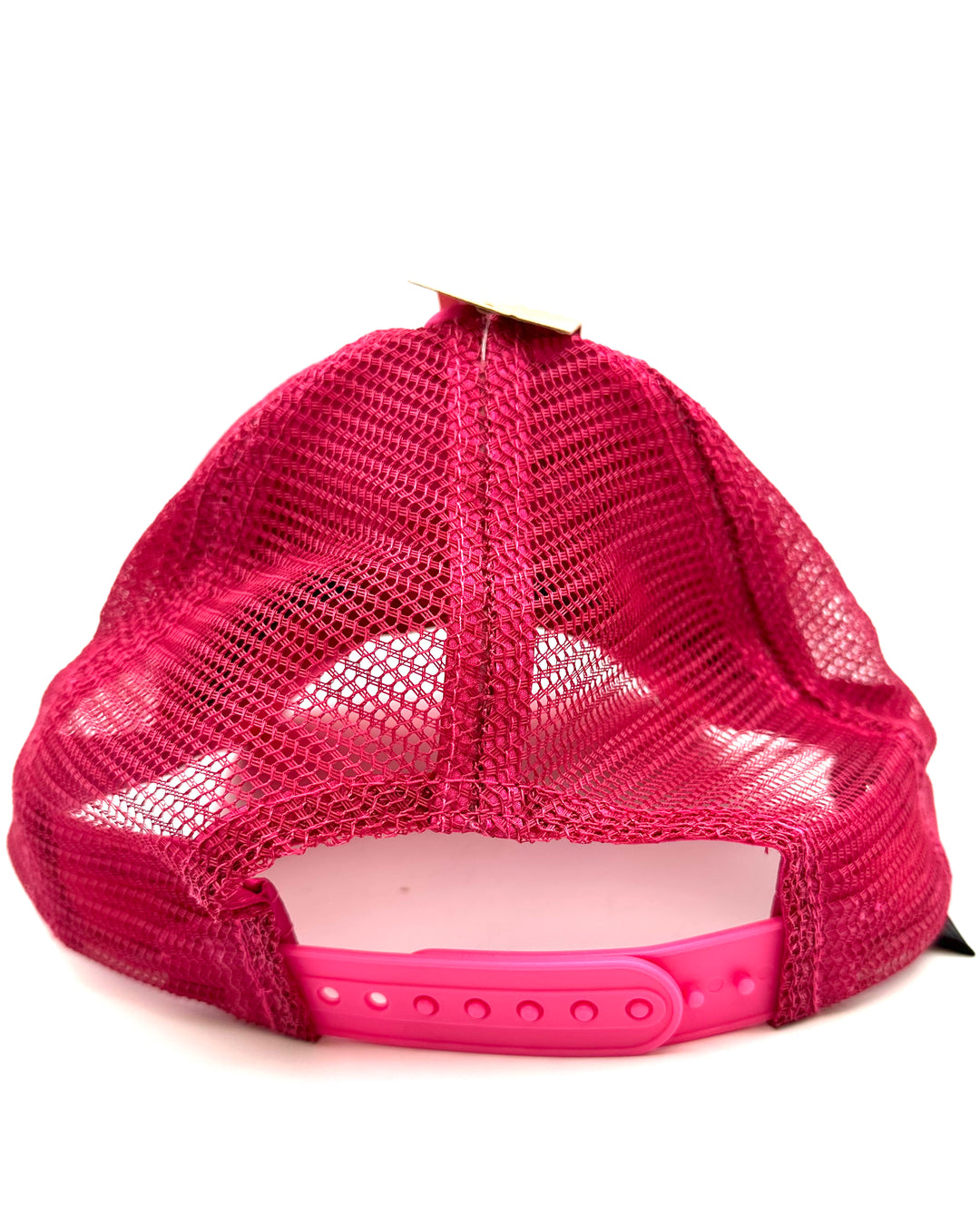 Hot Pink Smiley Face Trucker Hat - One Size