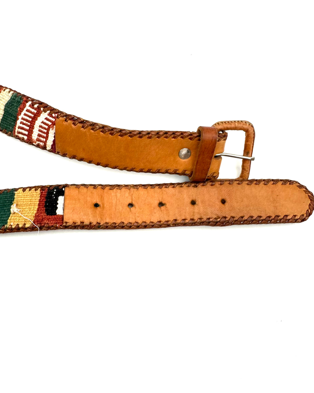 Brown Belt With Stitching