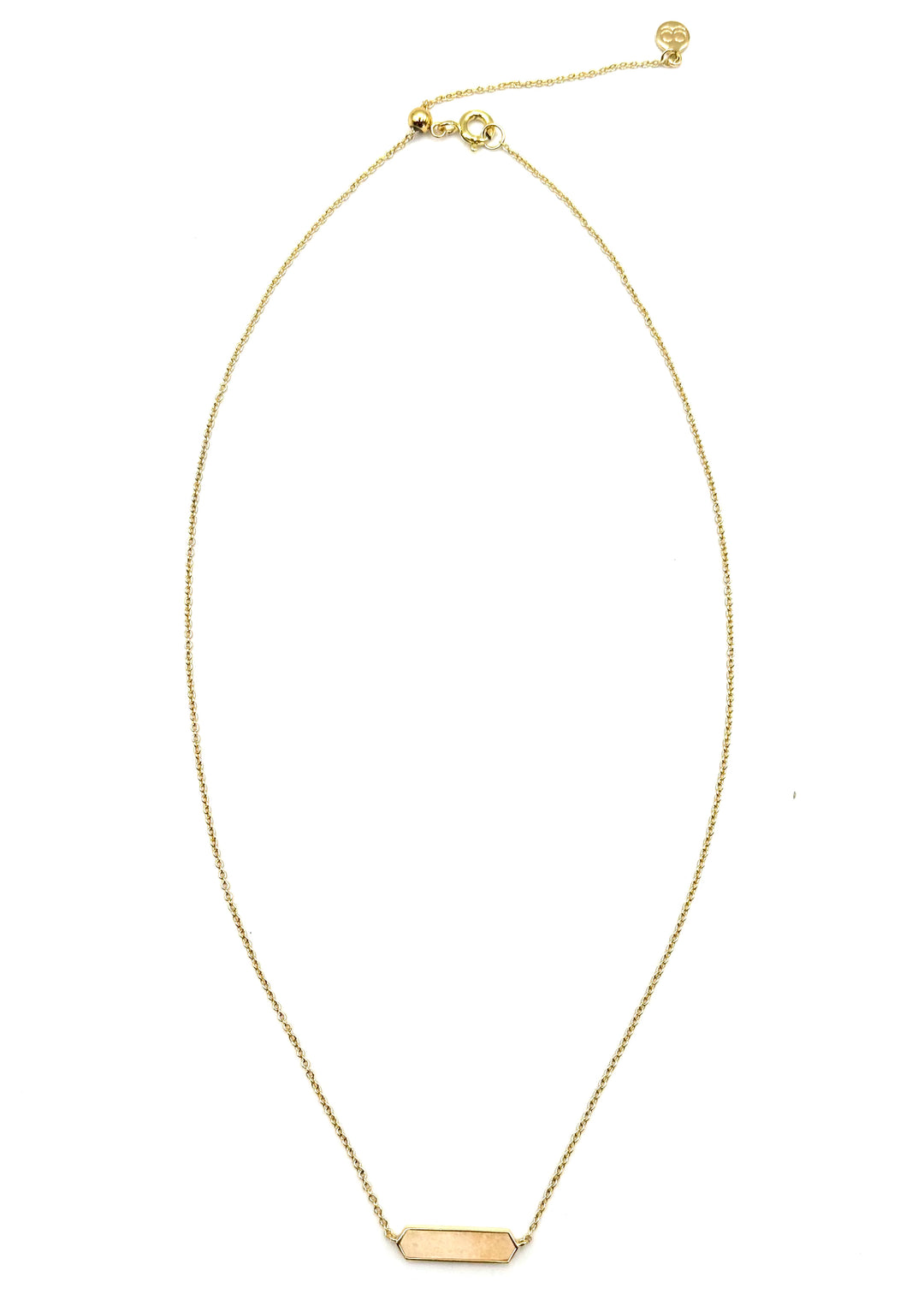 Gold and Cream Pendant Necklace