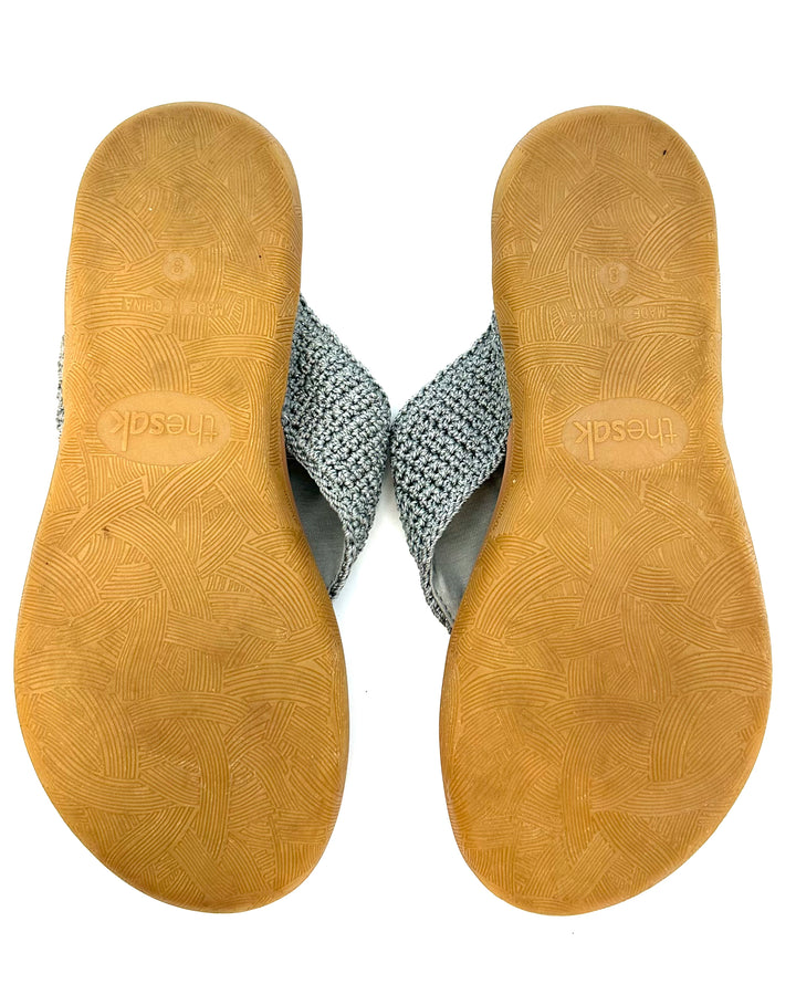 Dusty Blue Crochet Sandals - Size 6 and 8