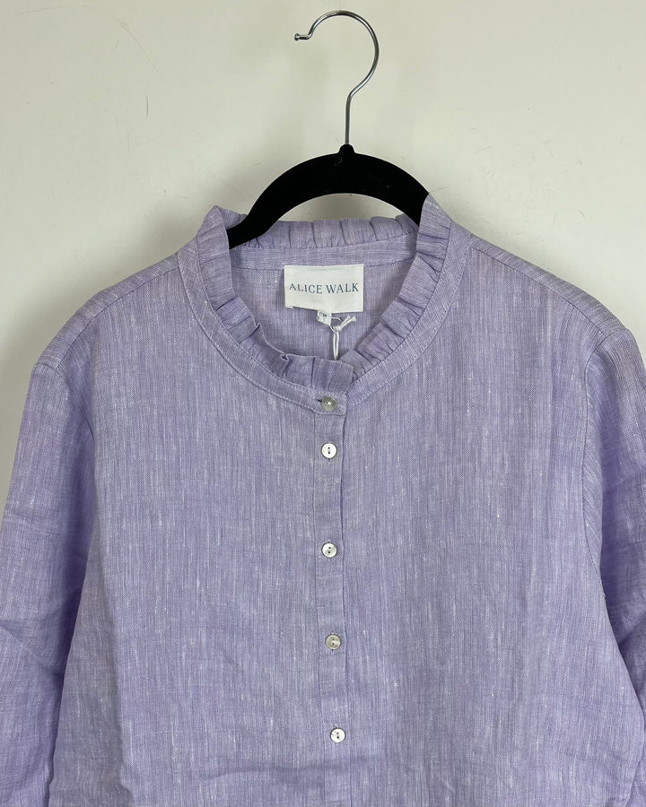 Lavender Purple Long Linen Dress - XS, S, M, L, XL
