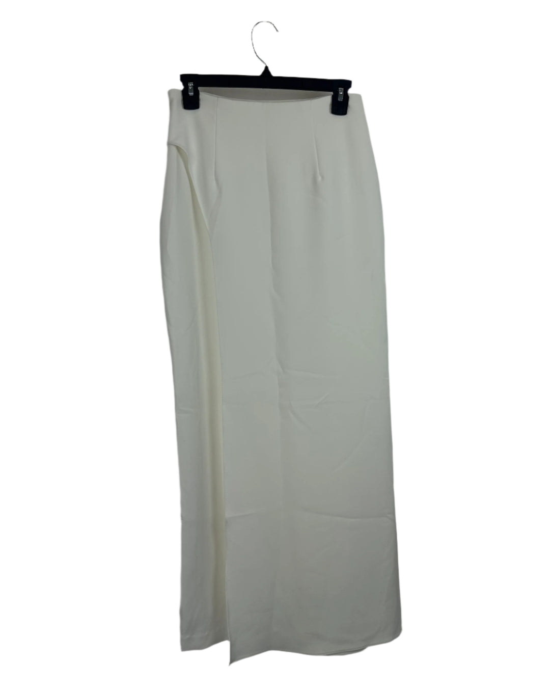 Halston Ivory Asymmetrical Long Skirt - Size 2