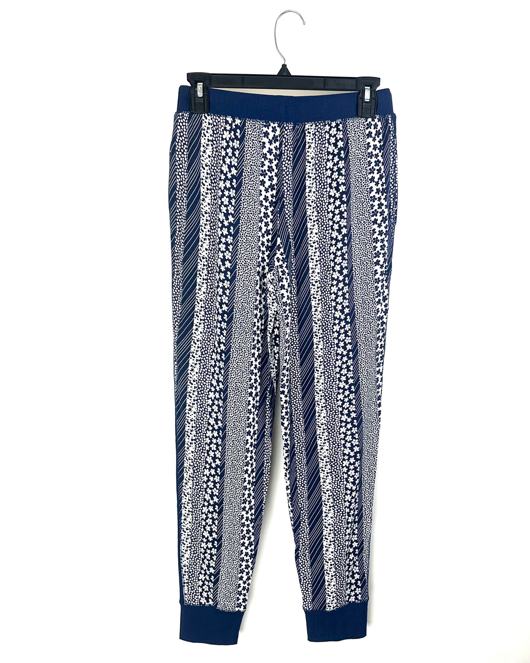 Cuddl Duds Blue Floral Jogger Pants - Size 2/4