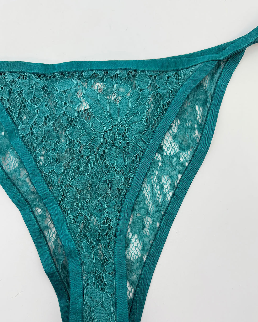 Dark Teal Lace Underwear - Size 4/6