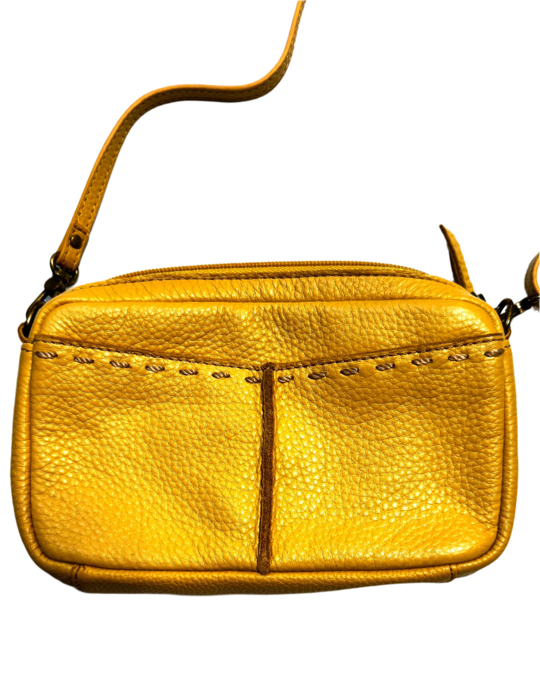 Yellow Leather Shoulder Bag