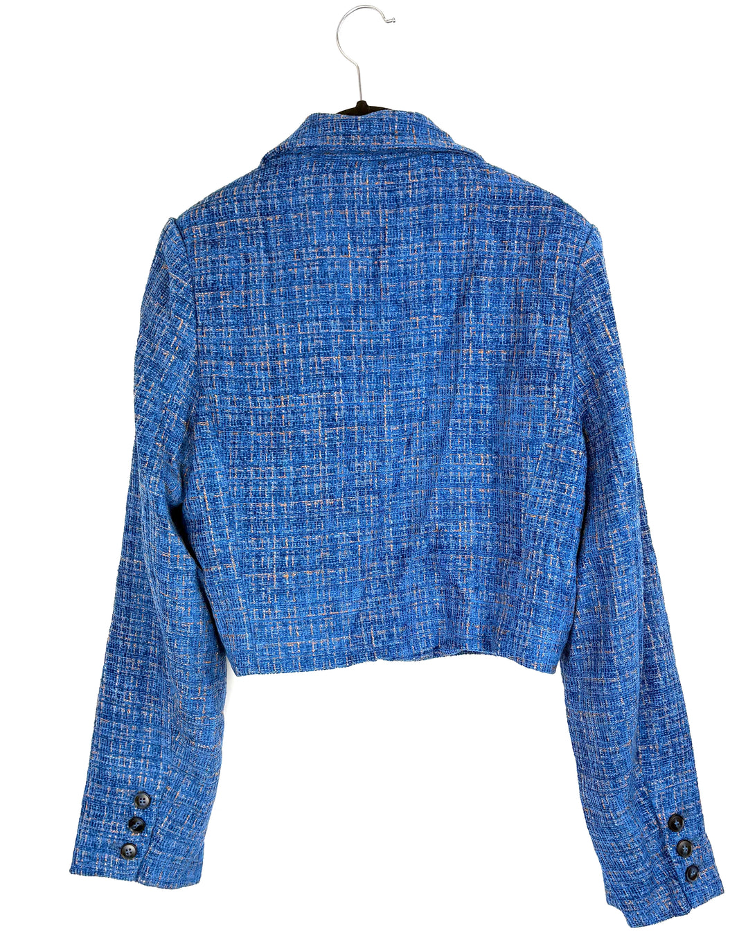 Nia Blue Cropped Blazer - Small
