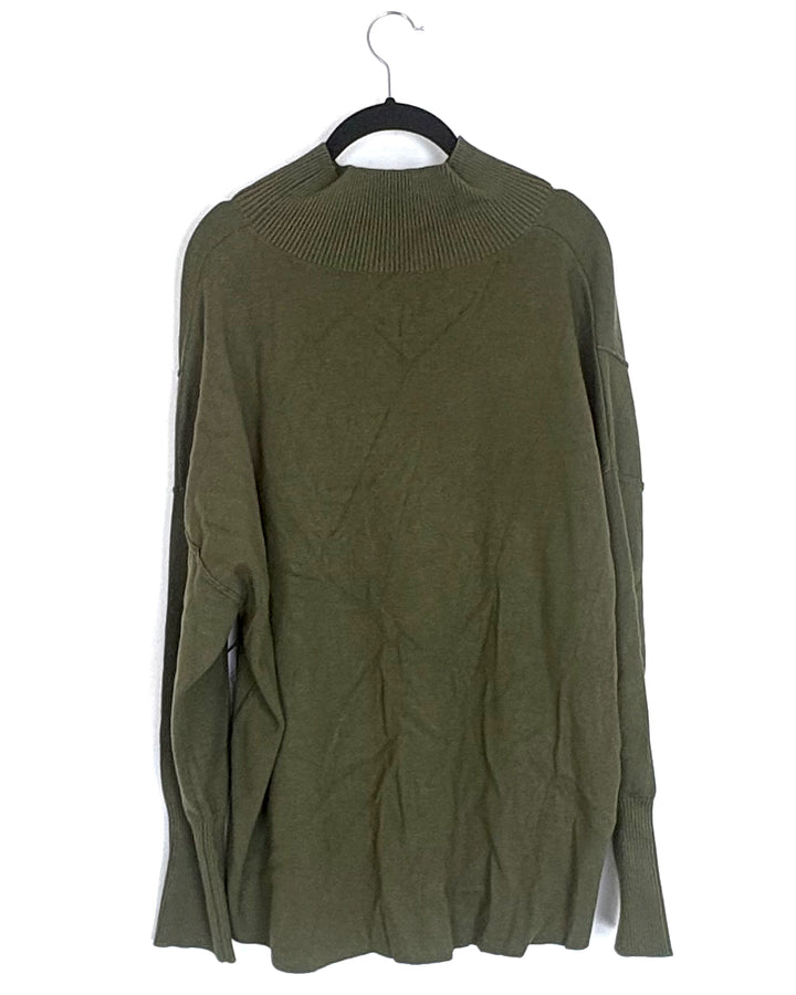 Green High Low Sweater - Size 6/8