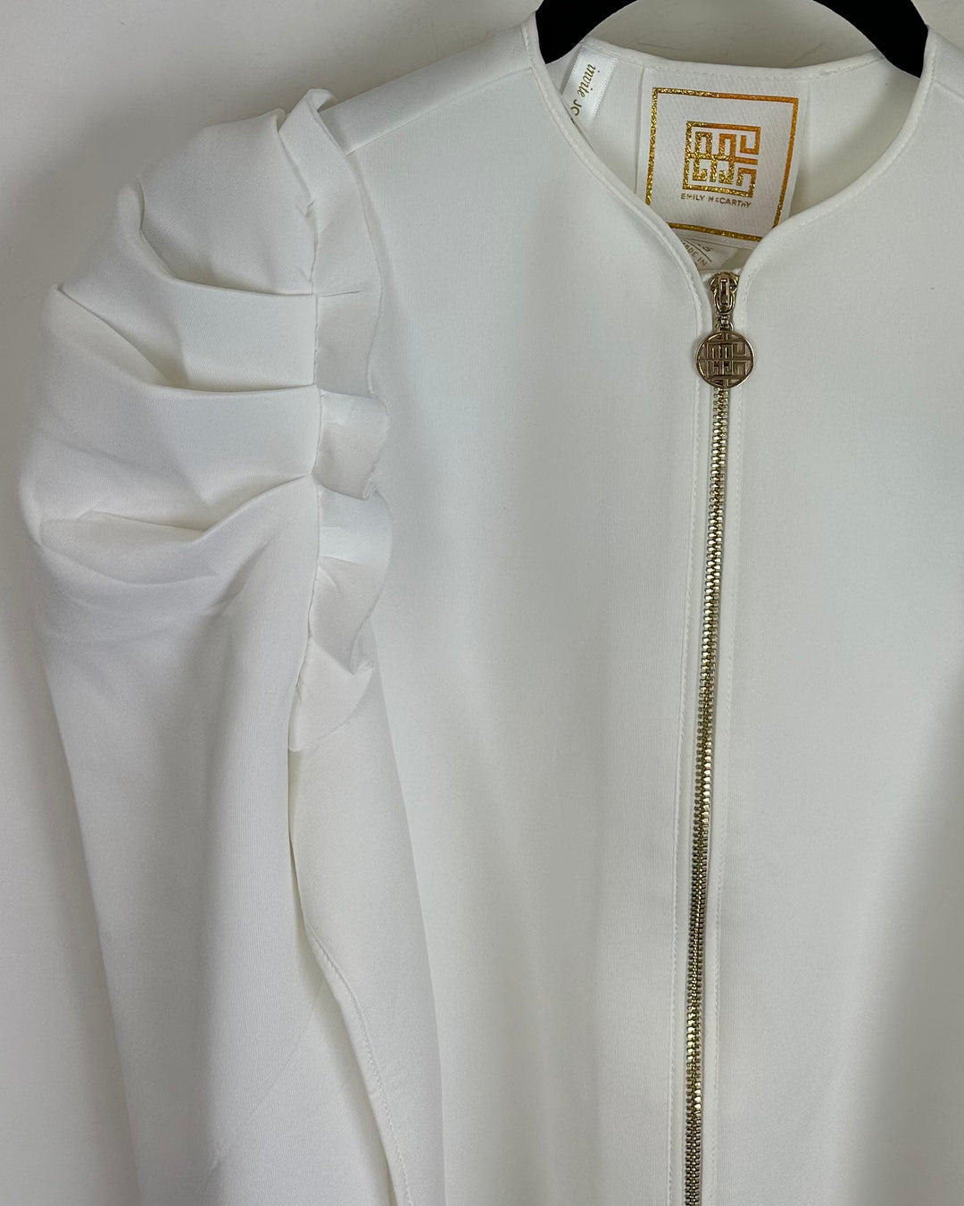 White and Gold Scuba Jacket - Extra Extra Small - Small