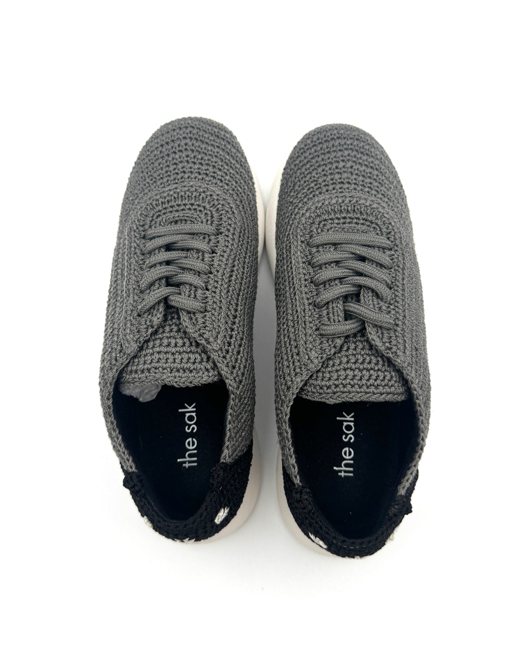 Grey Crochet Sneaker - Size 6