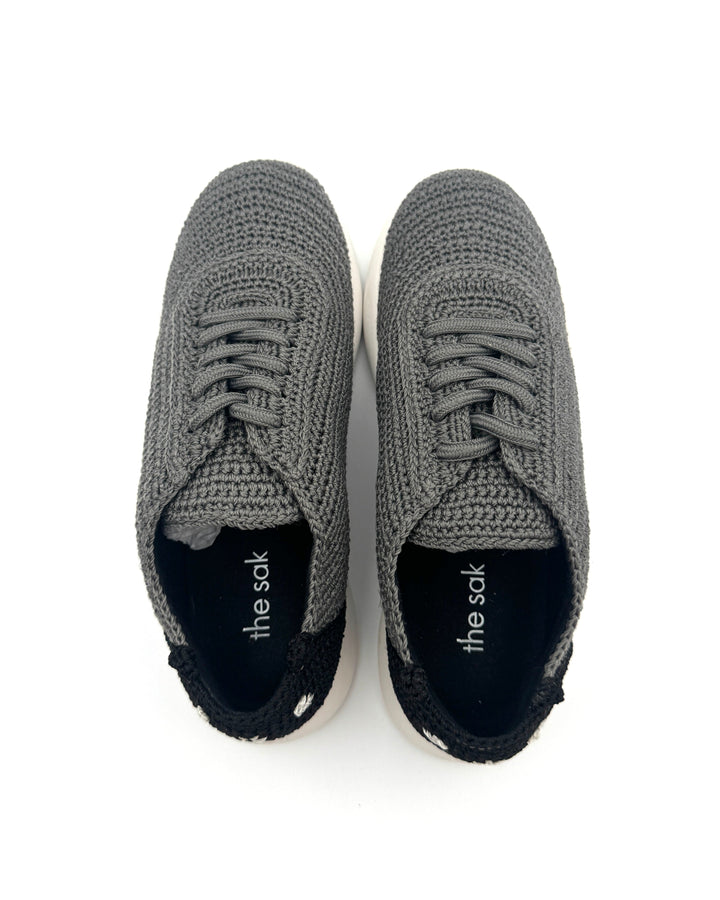 Grey Crochet Sneaker - Size 6