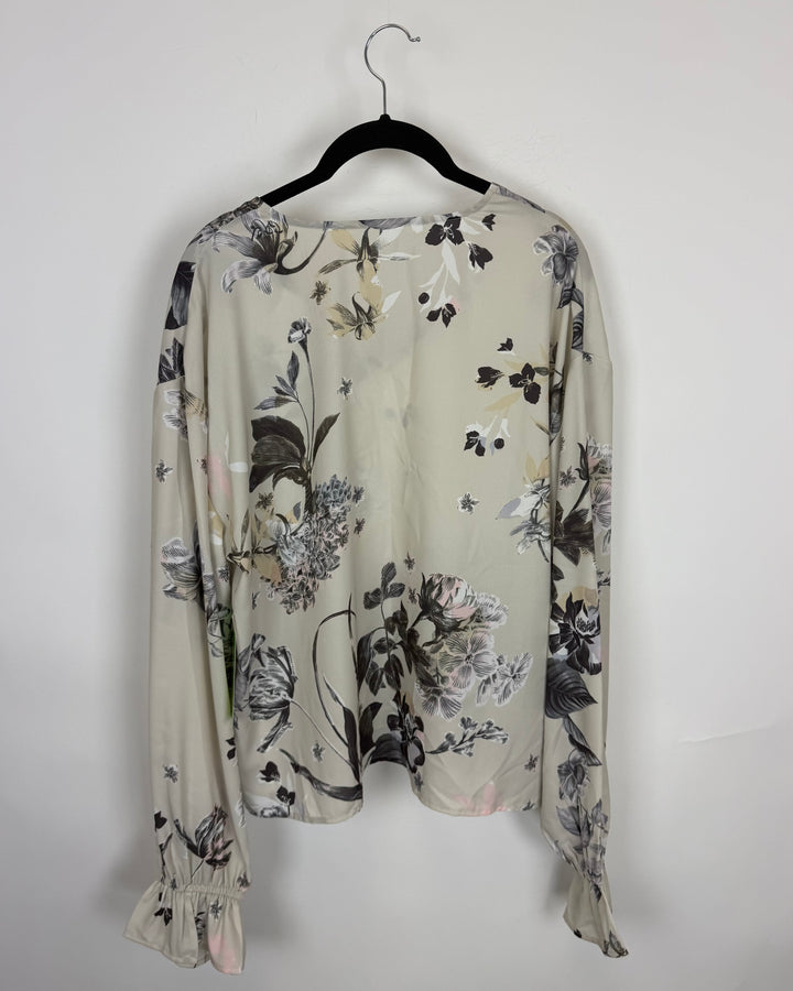 Floral Print Blouse - Size 8/10
