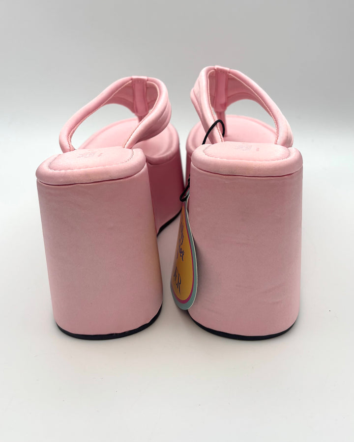 Cider Pink Wedge Sandals - Size 8