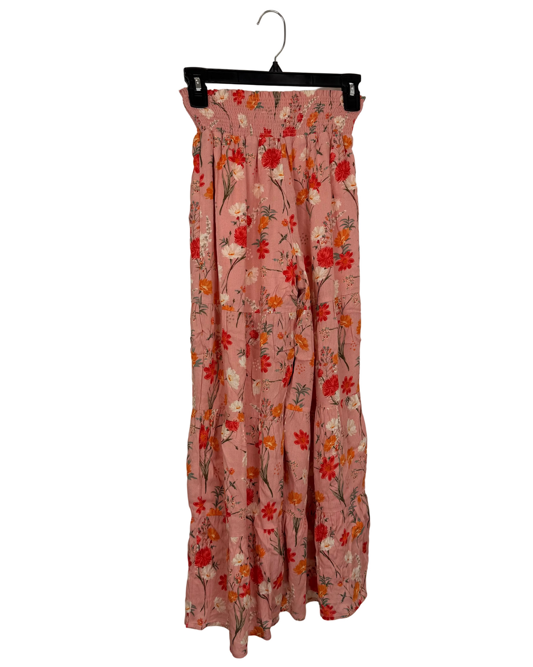 Pink Floral Wide-Leg Pants - Size 00/0
