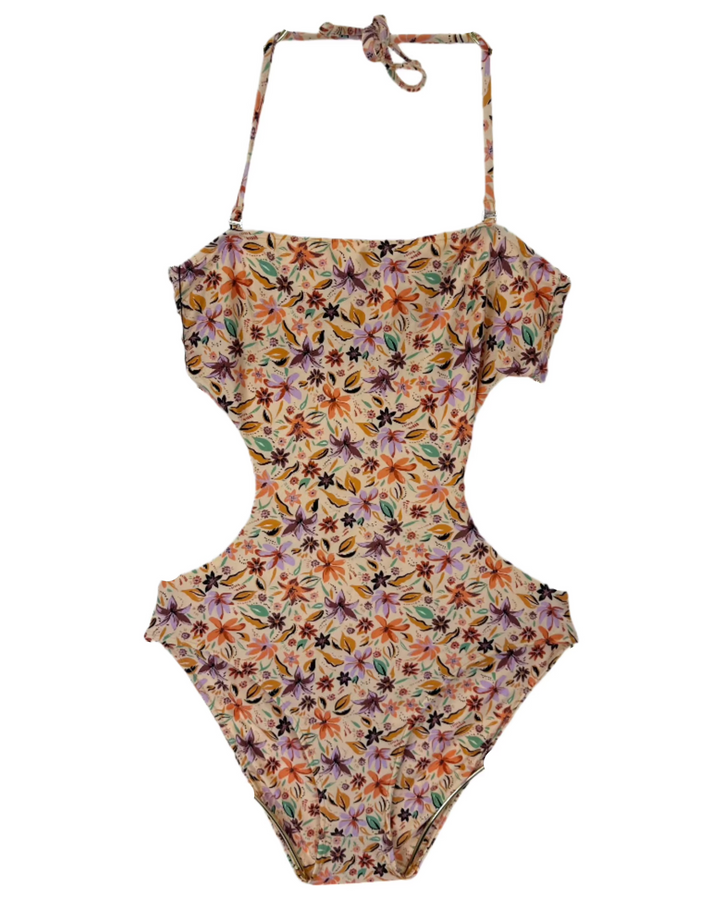 Light Orange One Piece Swimsuit - Extra Small