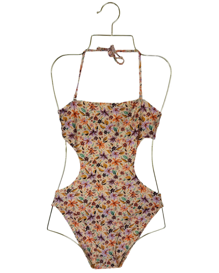 Light Orange One Piece Swimsuit - Extra Small
