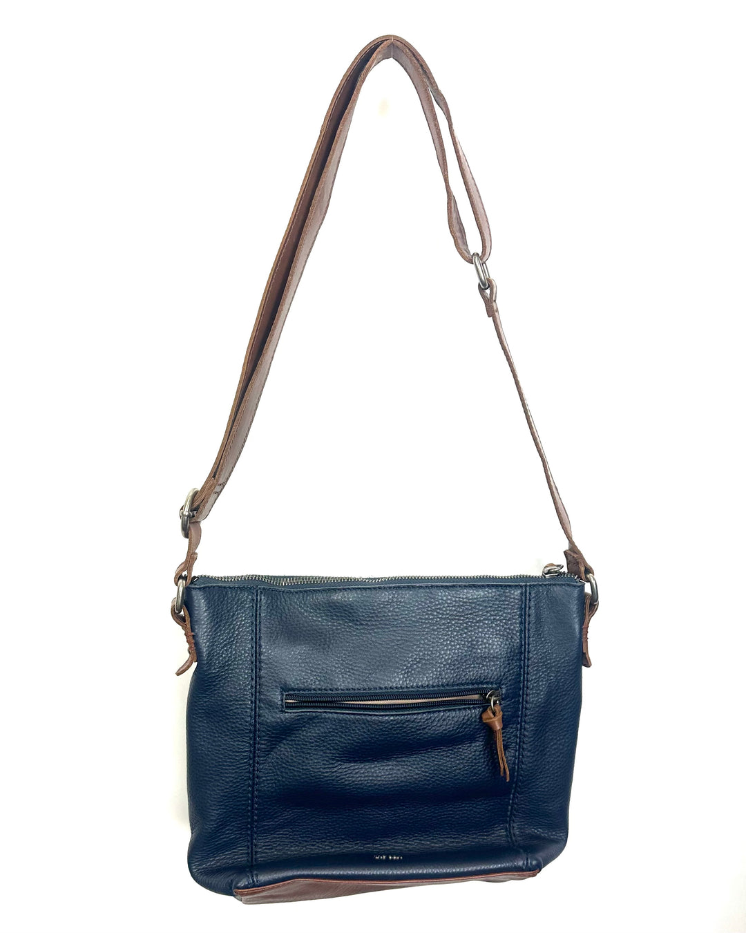Navy & Brown Crossbody Bag