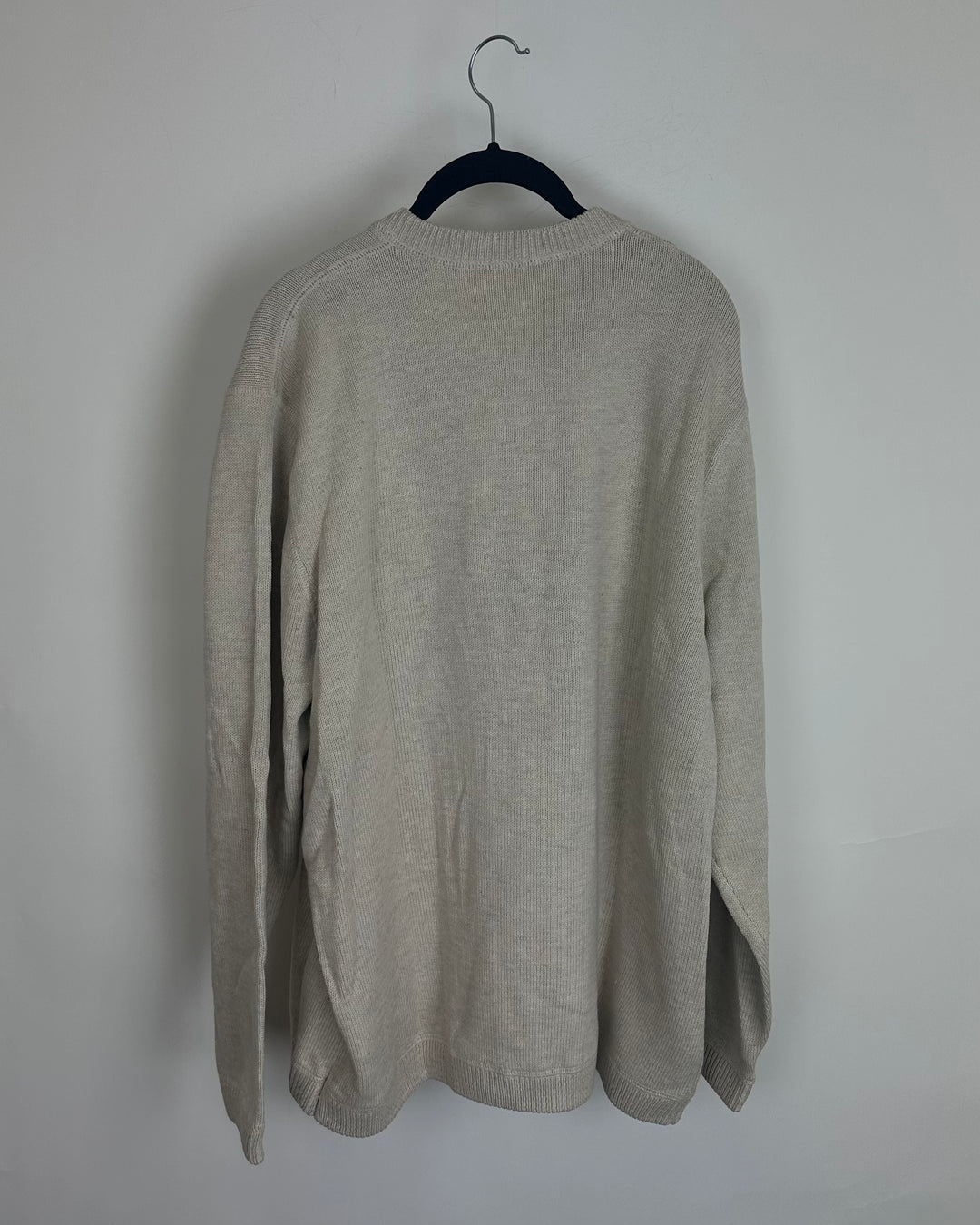 Oatmeal Knit Crew Neckline Sweater - Size 10/12